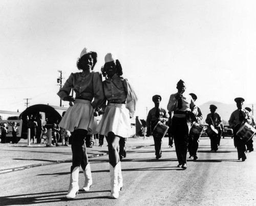 Marching band at Rodger Young Village