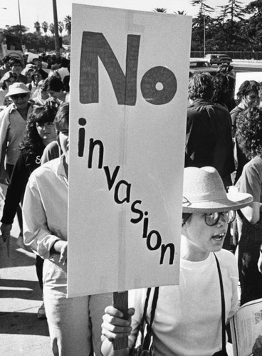 Protesters rally at Federal Building