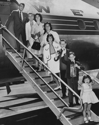 Dean Martin and family at LAX