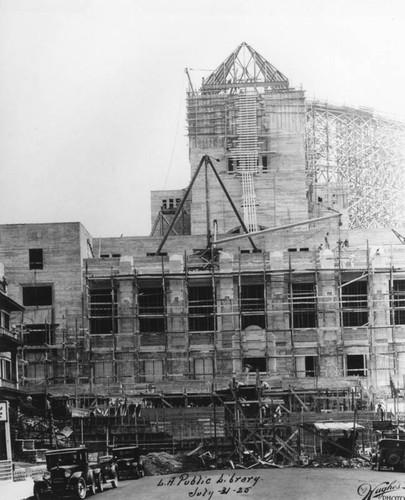 LAPL Central Library construction, view 57