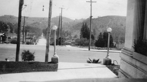 Lamp poles, Arroyo Seco Branch Library