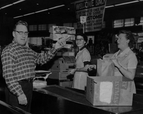 First customer buys butter