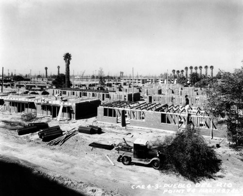 Unfinished buildings at project's "Point #4"