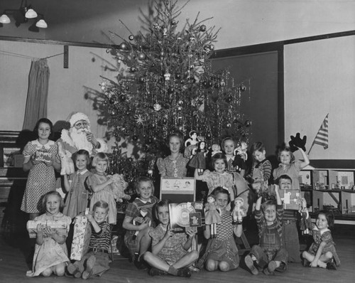 Orphan children at Christmas