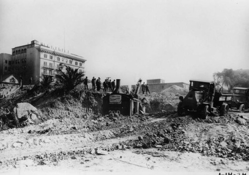 LAPL Central Library construction site, view 8