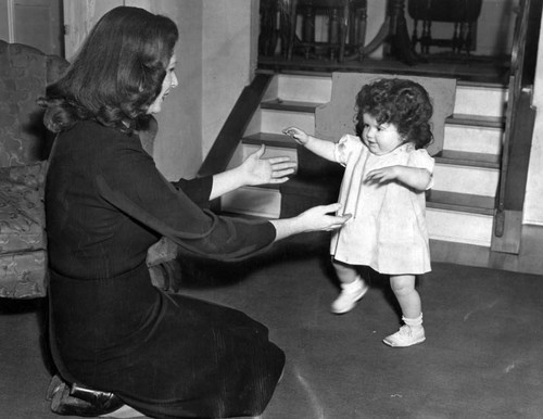 Joan Barry and her daughter, Carol Ann