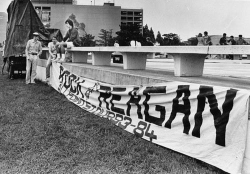 Anti-Reagan rally