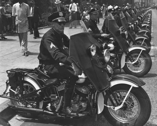 LAPD's motorcycle traffic patrol