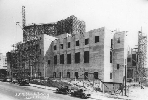 LAPL Central Library construction, view 52