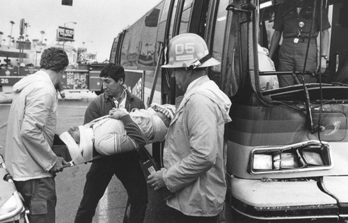 Bus crash at Crenshaw and Washington boulevards