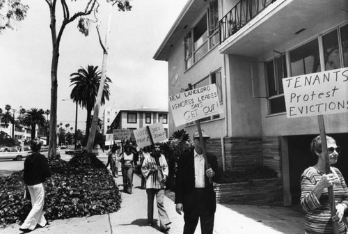 Tenants protest rising rents