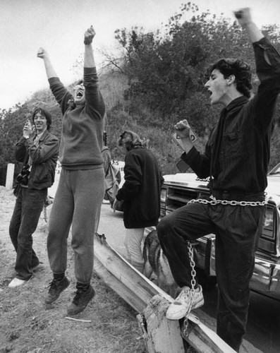 Caballero Canyon protest