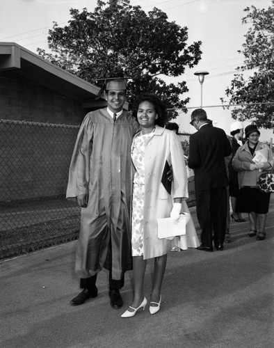 Leon Aubry, Jr. at graduation