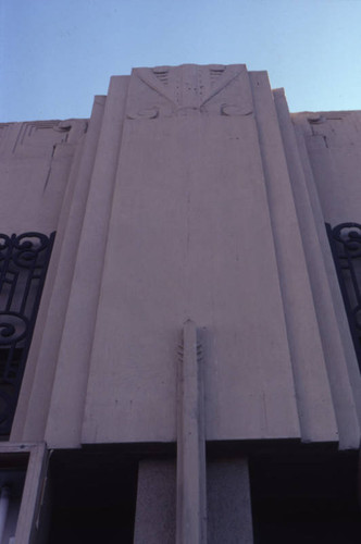 Art Deco commercial building, detail