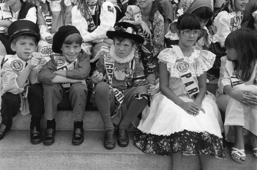 Children in ethnic clothing