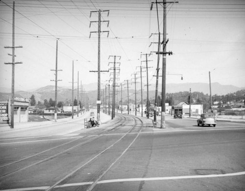 Waiting for the train in Eagle Rock