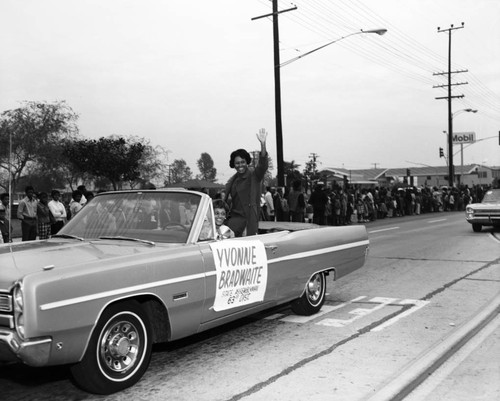 Yvonne Brathwaite parades in procession