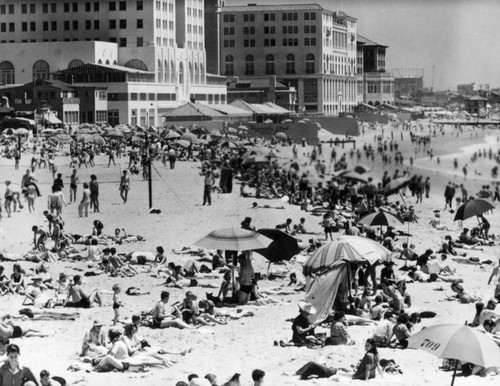 Beach scene and beach clubs