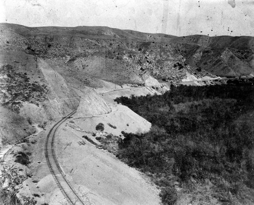 Railroad tracks, Horseshoe Bend