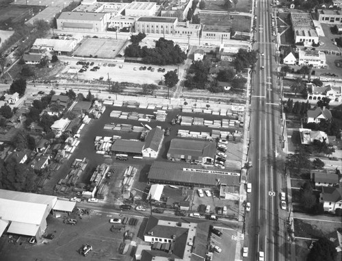 E.K. Wood Lumber Co., Philadelphia Street and Gregory Avenue, looking east