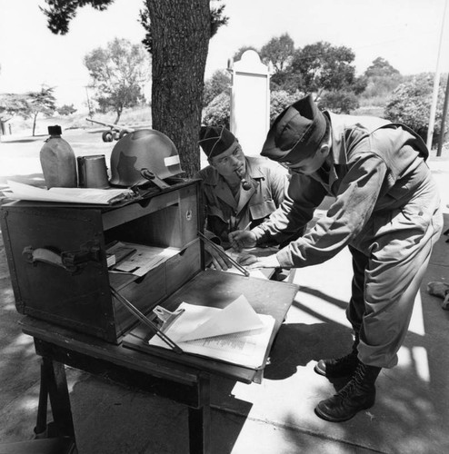 82nd Airborne military re-enactors, Fort MacArthur