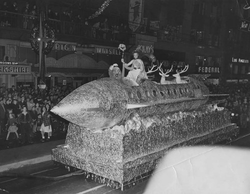 Rocket ship, Santa Claus Lane parade