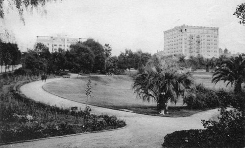 View of Lafayette Park and apts