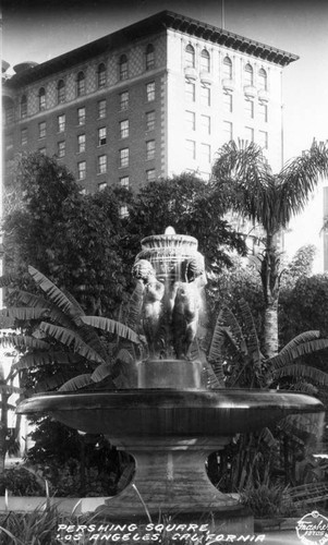 Pershing Square fountain