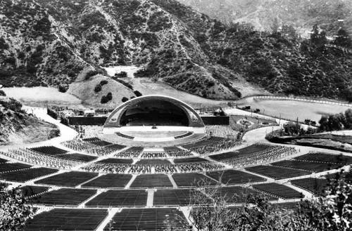 View of Hollywood Bowl from far seats