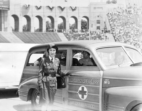 Red Cross Motor Corps member