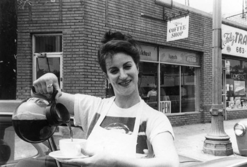 Coffee shop waitress