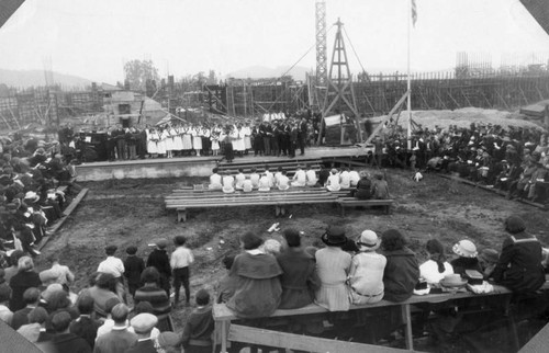 Glendale High School, construction site