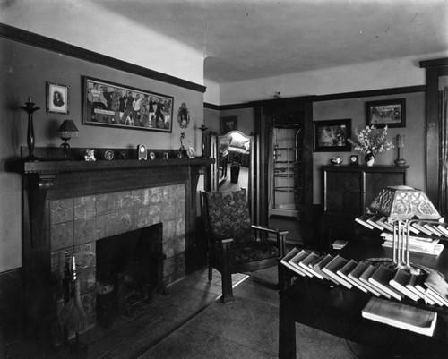 Bedroom, Merritt residence in Pasadena