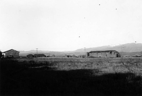 Original chapel and adobe structures, San Fernando Rey de Espan~a Mission, view 2