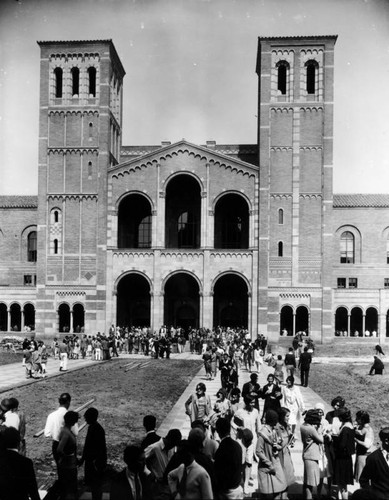 Opening day at new U.C.L.A. campus, view 1