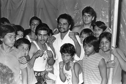 Roberto Duran, group photo