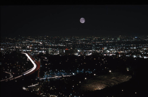 Hollywood at night