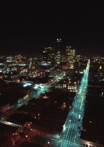 Downtown Los Angeles at night