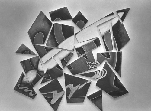 Elizabeth Murray exhibit at Otis/Parsons, view 1