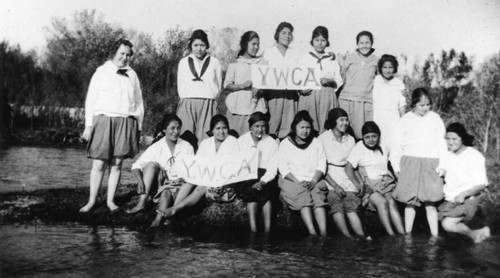 Girls at Santa Ana River