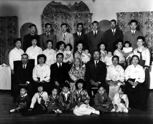 Korean American family portrait