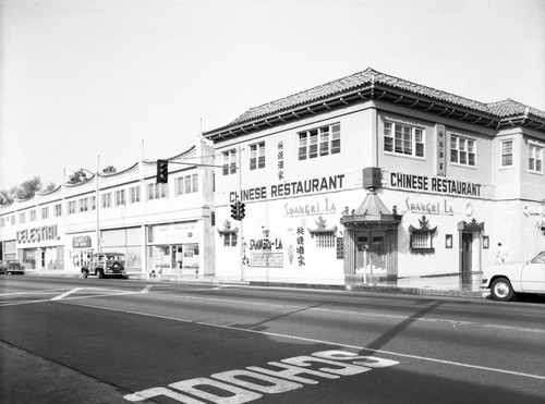 View of Shangri La Restaurant from Hill St