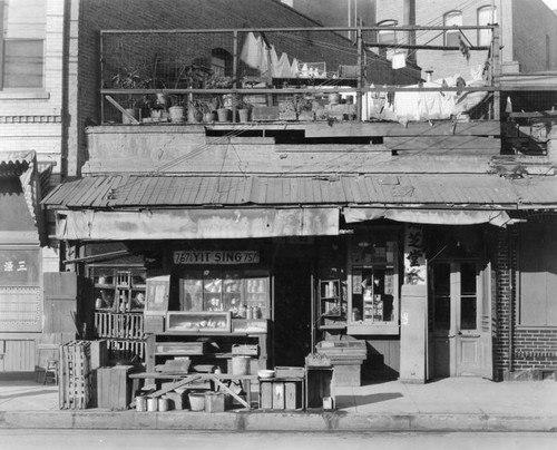 Chinese merchant shop, exterior view