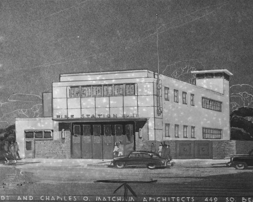 New fire station, artist's rendering