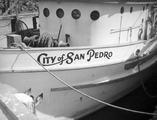 City of San Pedro boat at Terminal Island