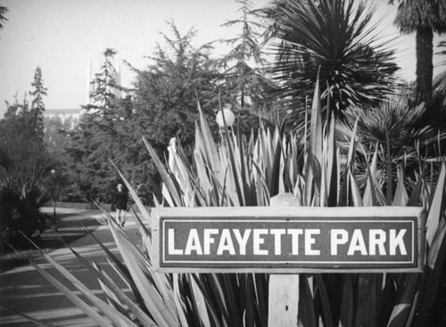 Lafayette Park sign