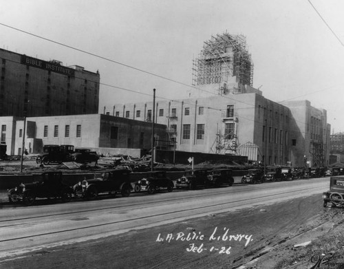 LAPL Central Library construction, view 78