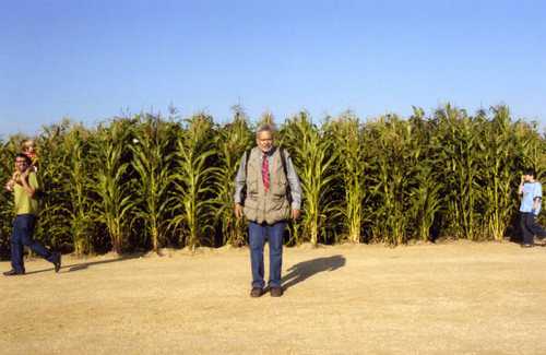 Gary Leonard at "Not a Cornfield" corn field