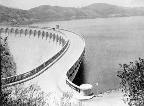 Mulholland Dam seen from the right