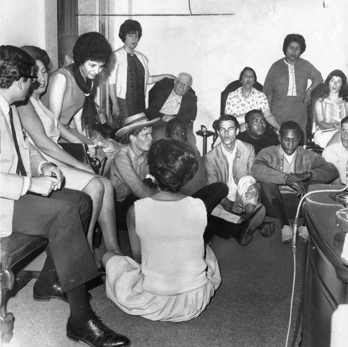 CORE members stage sit-in in front of mayor's office